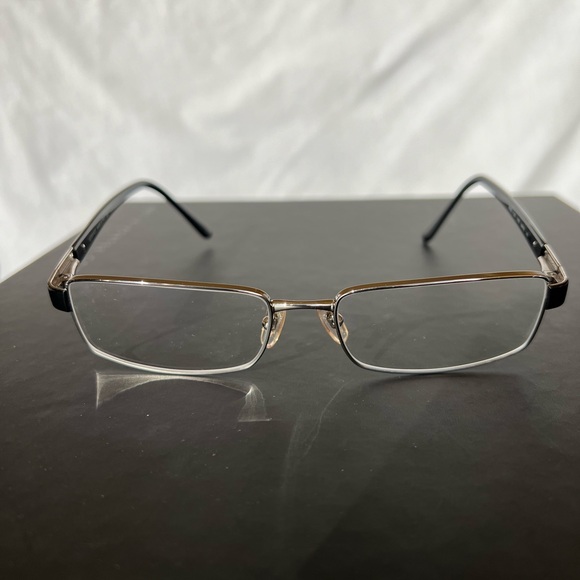 🆕 VERSACE Silver-Tone Metal Rimmed Clear Glasses 54-16-140mm • RX Friendly • NIB - Picture 8 of 13